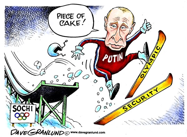 Образ Путина в карикатурах Запада перед Олимпиадой в Сочи