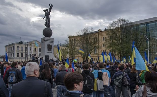 Антироссийские протесты продолжились в Харькове и Одессе