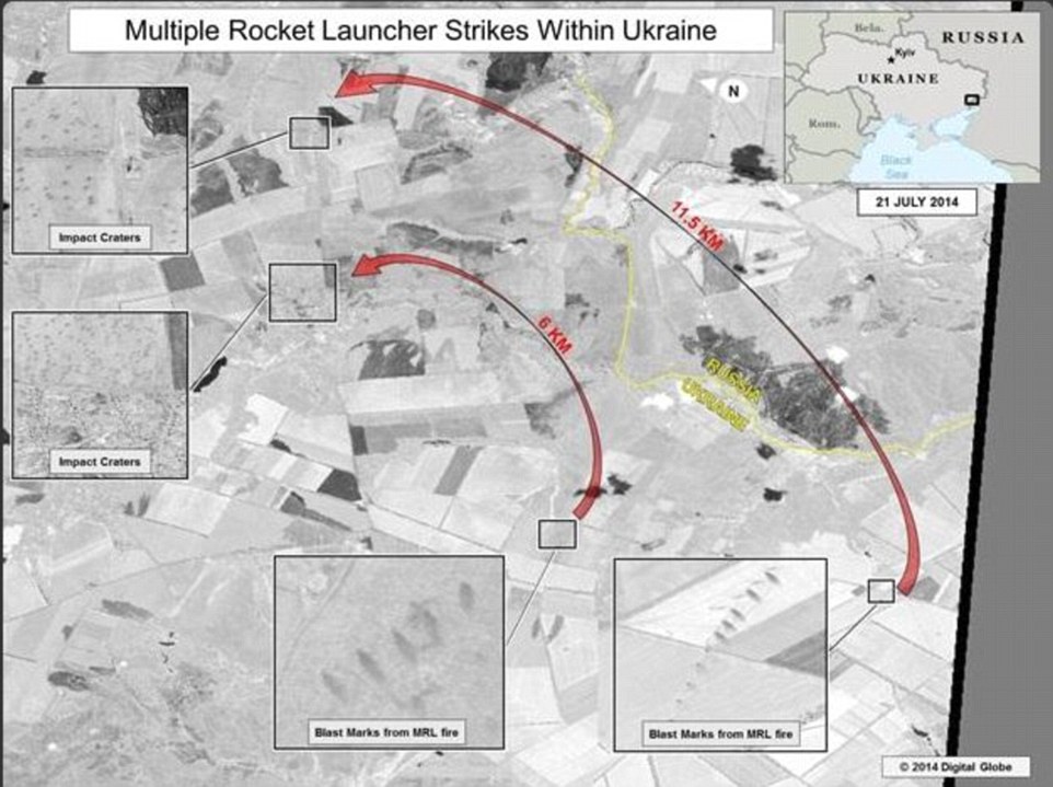 Госдеп доказывает обстрелы Украины Россией, публикуя спутниковые снимки