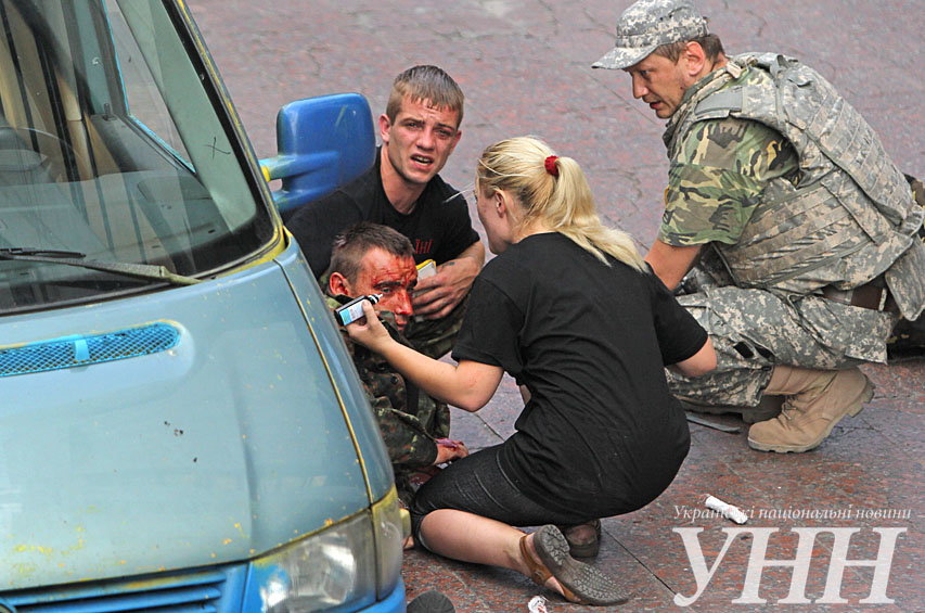 Взрыв в центре Киева: есть пострадавшие