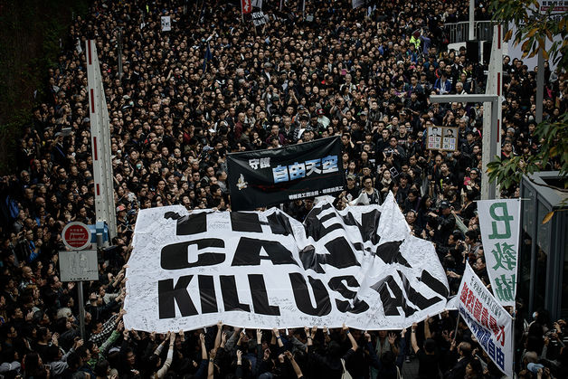 Вторая ночь протестов в Гонконге: тихо, но с прежней решимостью
