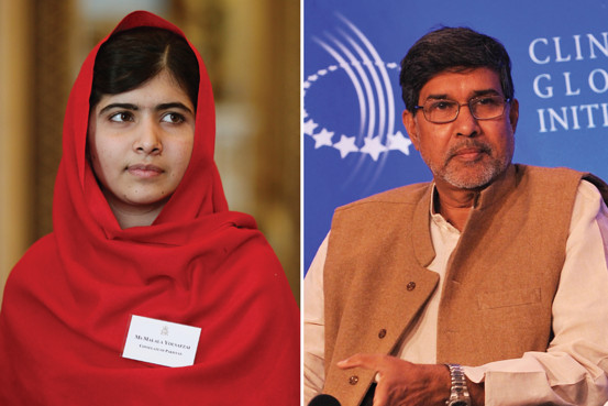 Нобелевскую премию мира получили правозащитники Малала Юсуфзай и Кайлаш Сатъярти