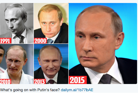 The Daily Mail: что происходит с лицом Путина?