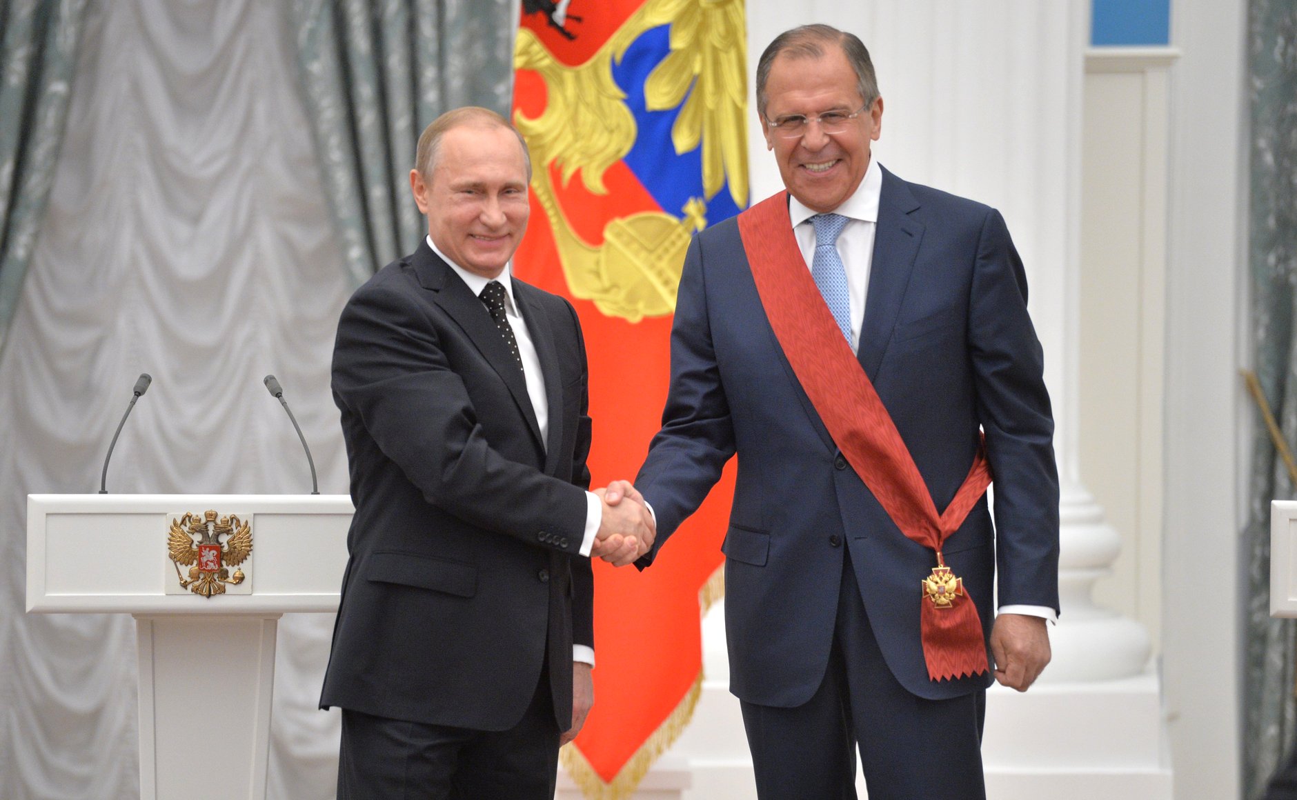 Путин вручил Лаврову орден «За заслуги перед Отечеством» I степени