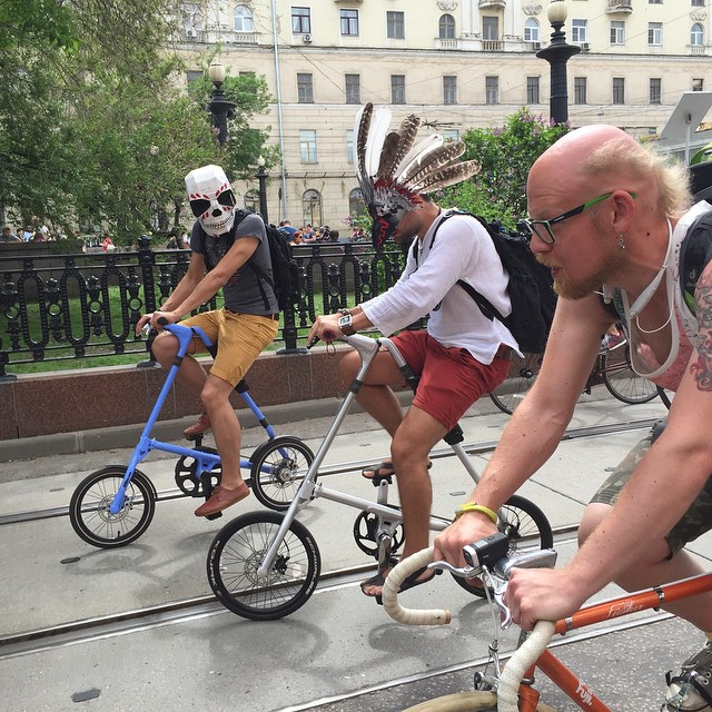 Ежегодный велопробег в Москве: главные фрики, оригиналы и пробки