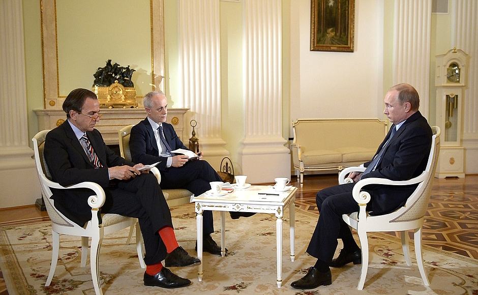 Путин в интервью Corriere della Sera о конфликте с НАТО, Украине и оппозиции