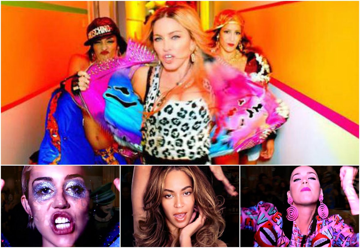 Мадонна выпустила новый клип с Майли Сайрус, Бейонсе, Канье Вестом и другими поп-звездами