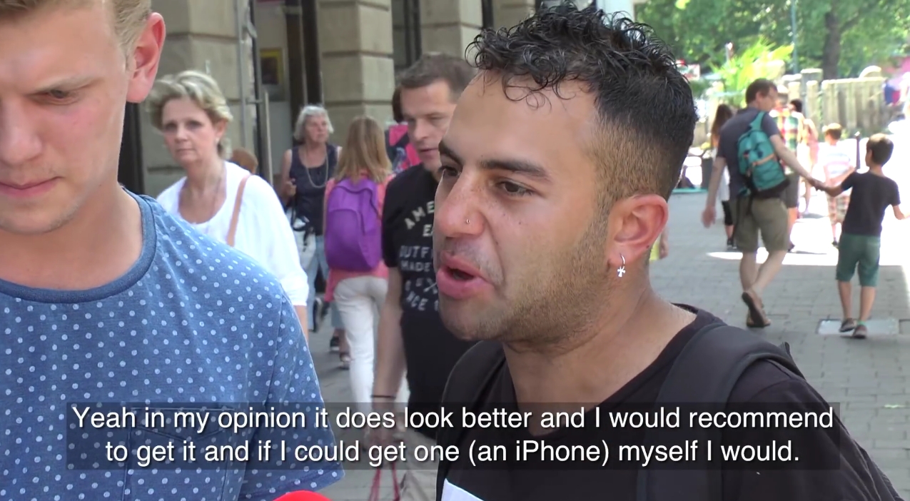 Видео: пранкер дал людям протестировать на айфоне iOS9, которая на самом деле была Android