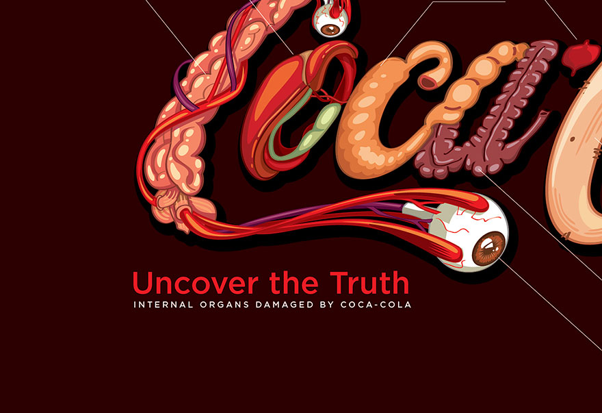 Художник из Никарагуа нарисовал «честный» логотип «Кока-колы»