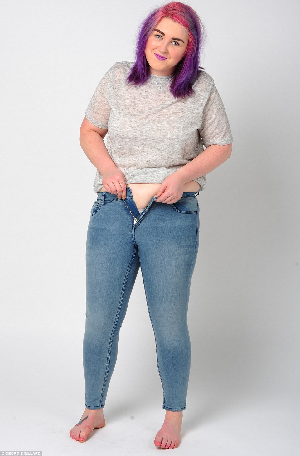 Жирные девушки в джинсах