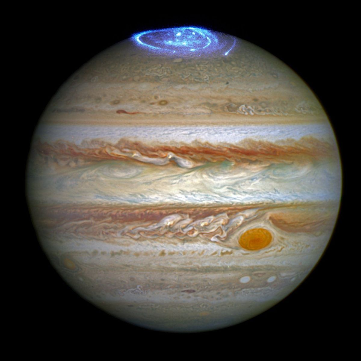Неземная красота. NASA показало полярное сияние на Юпитере