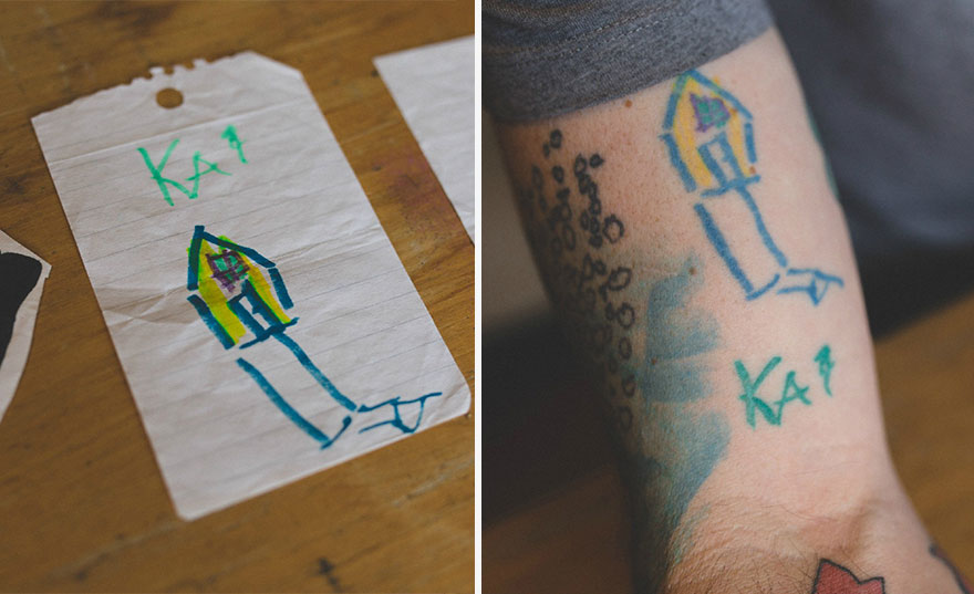 #Каракули: родители делают татуировки с рисунками своих детей