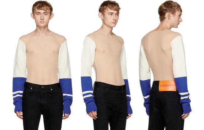 Голый свитер Calvin Klein не боится показать всё, что скрыто. И вам решать, что с этим делать