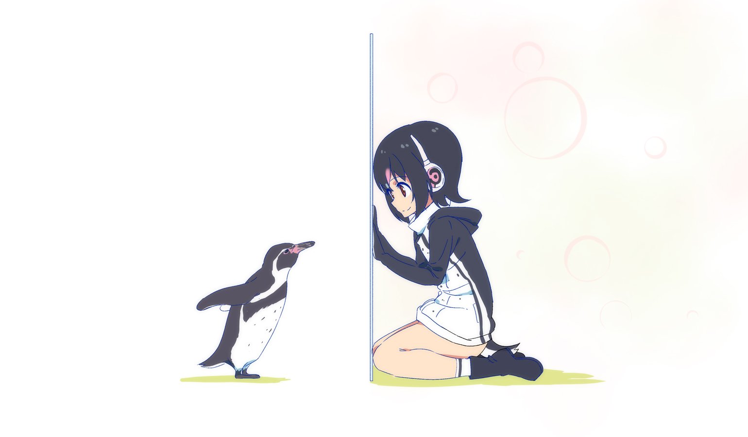 Аниме девушка Пингвин