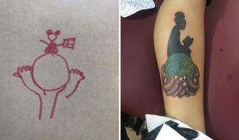 Американка сделала себе тату по очень плохому эскизу. Работа считалась крутой, пока не попала на Reddit
