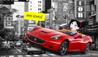 Китаянка решила покататься на новом Ferrari. Грандиозная авария ценой в миллионы ждала на первом светофоре