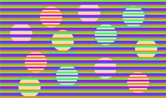 Новая оптическая иллюзия превращает скучные круги в разноцветные конфетти. Это волшебство доступно каждому