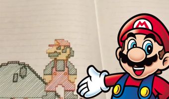 Блогер прошёл первый левел Super Mario Bros. в своём блокноте. Вот только сначала он этот уровень создал