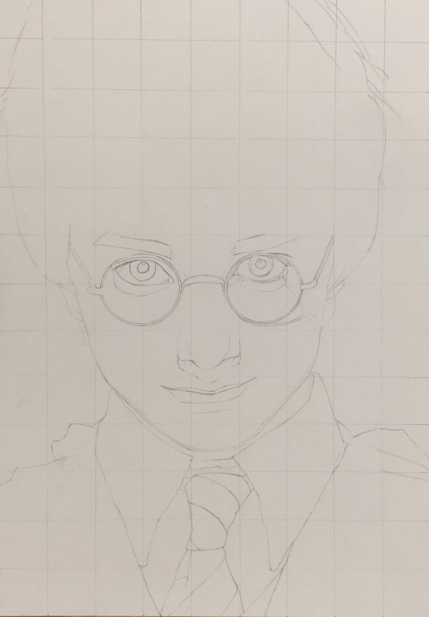 Как нарисовать портрет Гарри Поттера