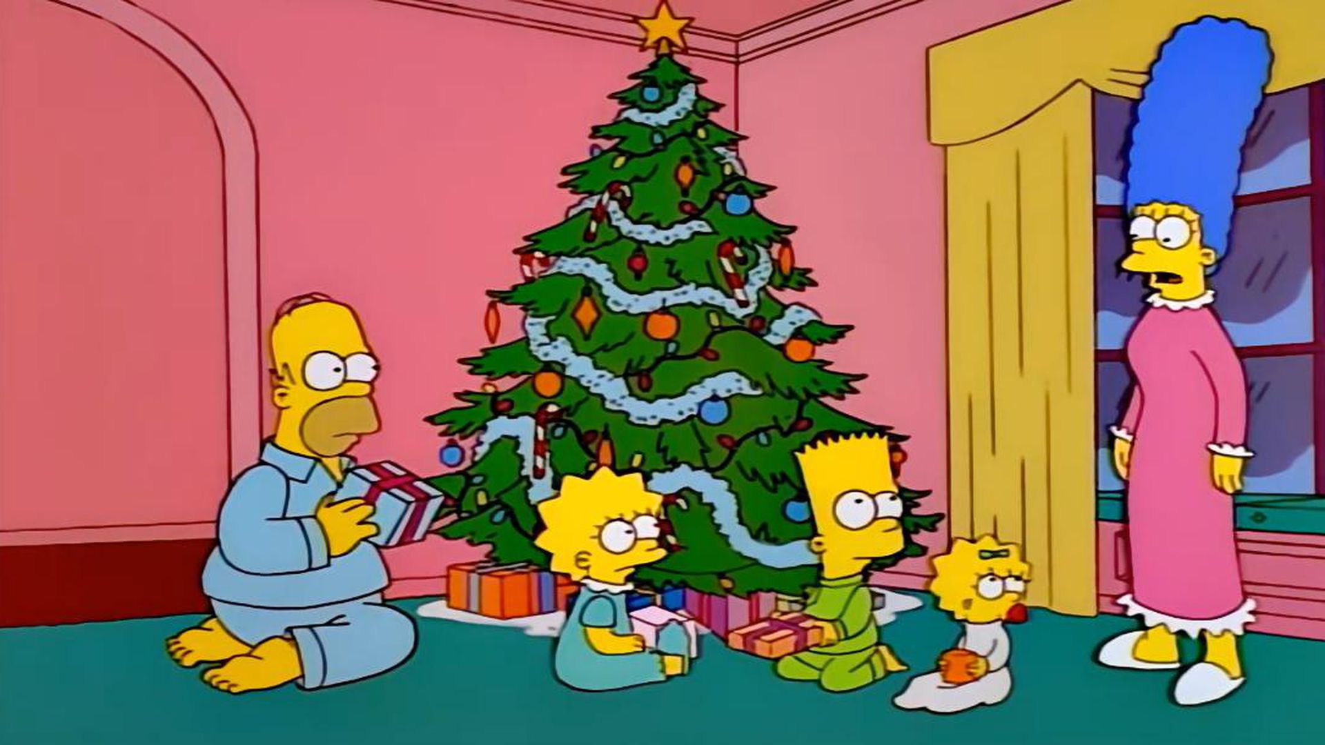 Барт симпсон Рождество