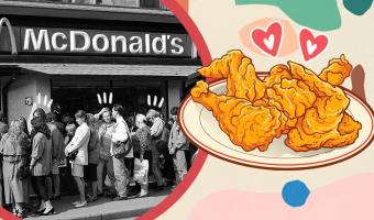 «Мне цыплёнка по-кентуккийски». Люди вспомнили, как до KFC и Dunkin’ Donuts ходили в «Ростик’с» и «Дони Доник»