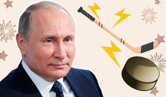 Путин сыграл в хоккей перед Кремлём, и угадать победителя нетрудно. Зато соперникам достался утешительный приз