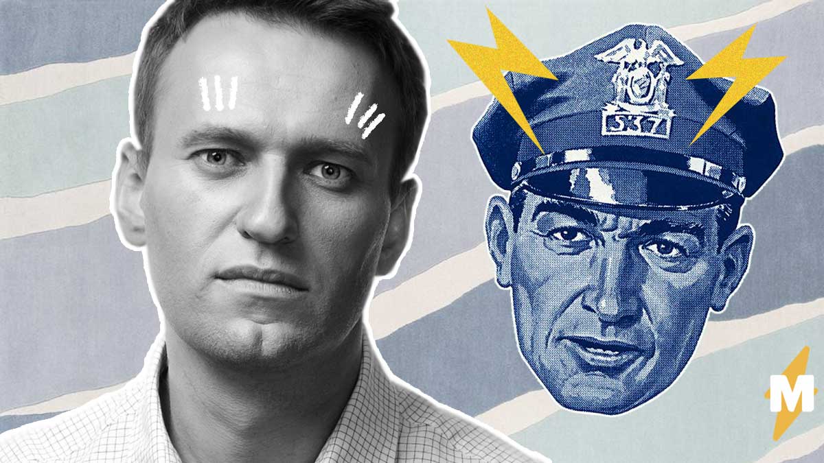 Навальный присел под дверью ФБК и развязал фотошоп-битву. Ведь обыск заразил его новогодним настроением
