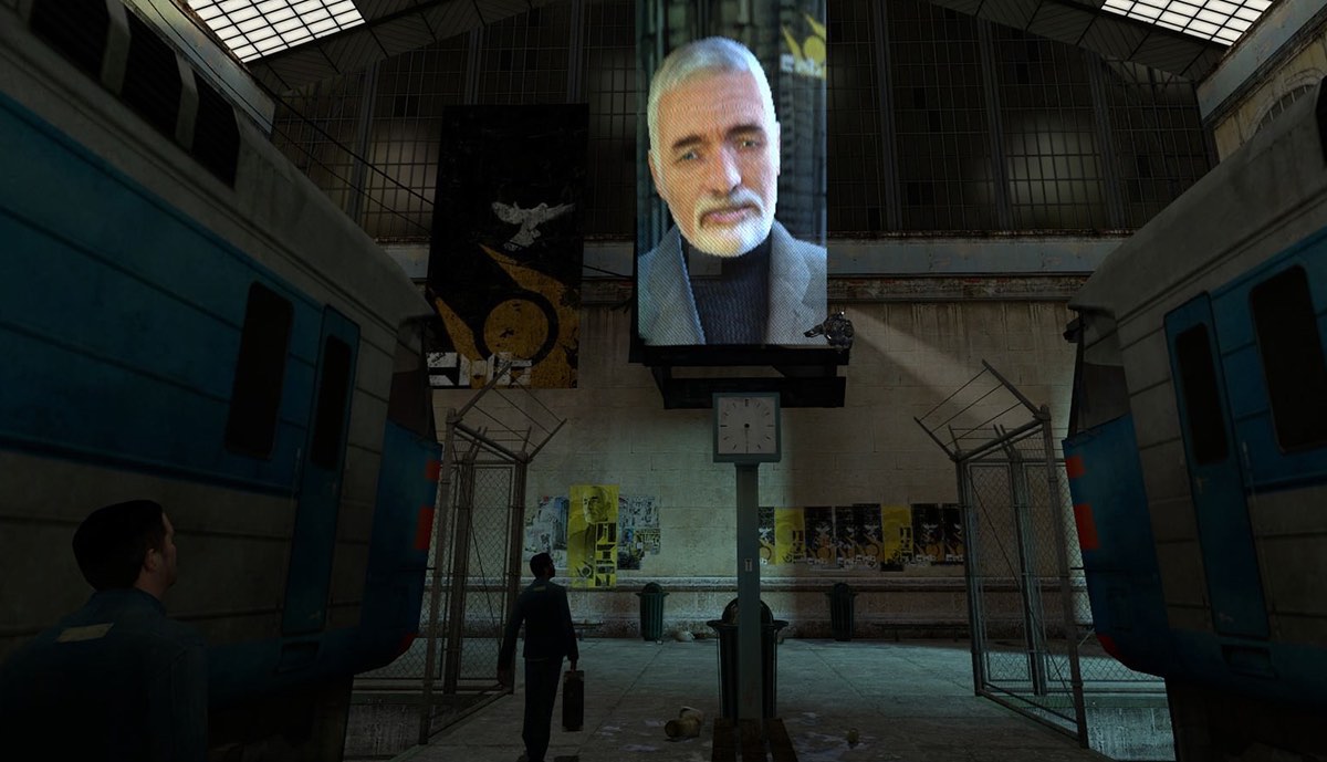 Послание Путина покажут буквально везде: на стенах домов, Эльбрусе и МКС. Добро пожаловать в Half-Life