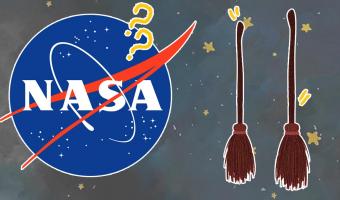 Астронавты NASA поддержали в твиттере флешмоб с метлой. Они наглядно доказали, что настоящее чудо — это физика
