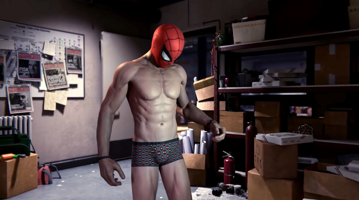 Конечно, главным вопросом здесь должно быть: "Почему Человек-паук носи...