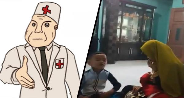 Папа снял на видео, как лечит детей от COVID-19. Но врачи метод не одобрили, ведь курение вредит даже взрослым