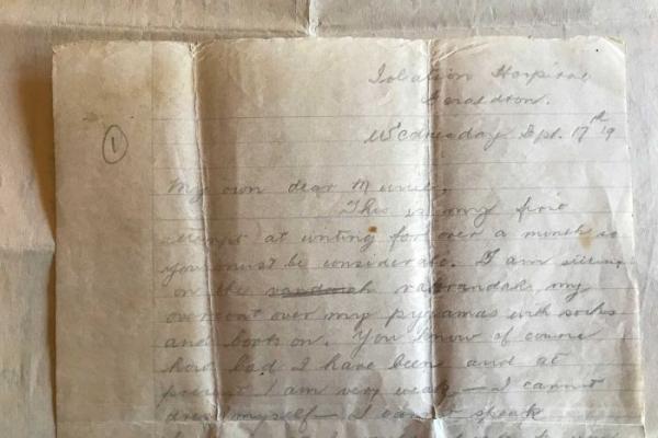 "Я мечтаю покинуть это место". Девушка нашла письмо прадеда из изоляции времён испанки - оно будто о COVID-19