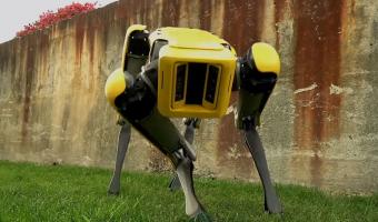 Робокоп от Boston Dynamics патрулирует парк в Сингапуре. Машина дорвалась до власти благодаря COVID-19