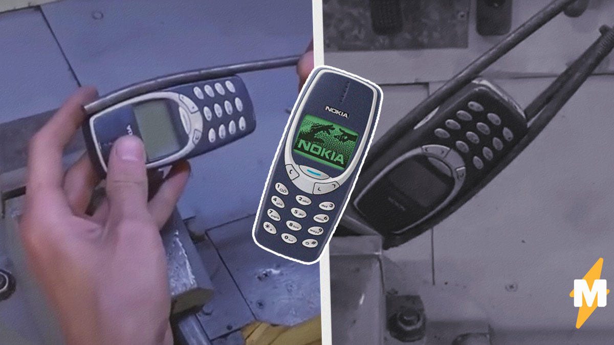 Парень превратил Nokia 3310 в молоток. Такой не помешает Тору