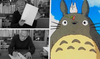 Экс-президент студии Хаяо Миядзаки показал, как правильно нарисовать Тоторо. Одна минута – и ( ^ ω ^)