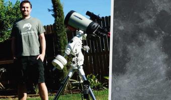 Астроном-любитель сделал самое чёткое фото Луны. Узнать на кадре спутник нелегко — небесное тело другого цвета