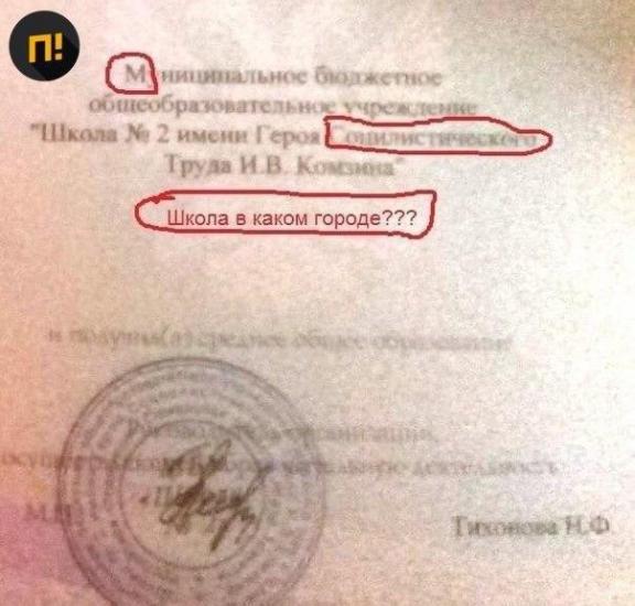 В Тольятти выпускникам школы выдали аттестаты с грубыми ошибками. Во всём обвинили «бешеный» принтер