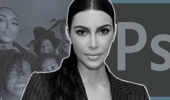 Люди сравнили фото Ким Кардашьян вместе с детьми до и после фотошопа. Голова Норт стала меньше, и людям больно