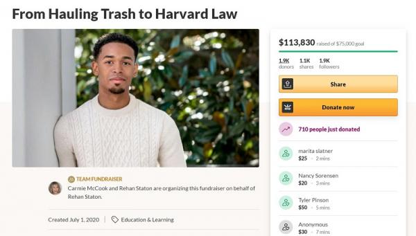 Парень бросил работу мусорщиком ради обучения в Гарварде. Но люди не уверены, что он выбрал верный путь