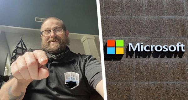 Хитрец обманул сразу 16 специалистов из Microsoft. Для этого ему понадобились одна кнопка и всего четыре фото