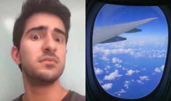 Парень сел в самолёт и увидел, что окно треснуло. Его видео напугало иностранцев, но россиянам такое нипочём