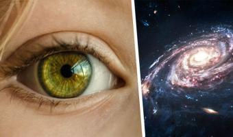 Девушка показала свои глаза после лечения катаракты. В них можно увидеть космос, потому что они сами — звёзды