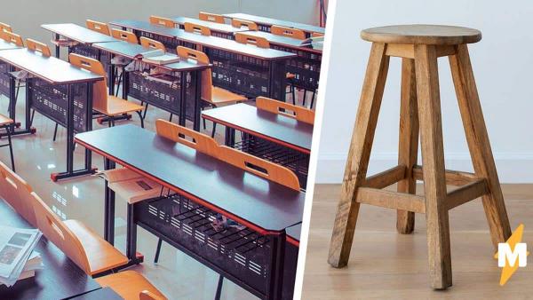 Дизайнер показал на стульях, как правильно сидеть в школе. Оказалось, 200 лет детям было слишком удобно