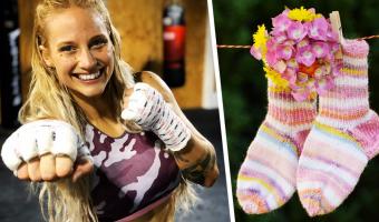 Спортсменка придумала лайфхак, как не стирать носки с пользой. Помогли щедрые фанаты и их спорные вкусы