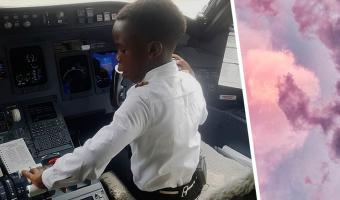 Школьник из Уганды сидит не за партой, а за штурвалом. Ему всего семь лет, но он уже стал пилотом авиалайнера