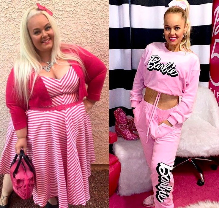Девушка похудела на 90 кг и стала живым двойником Барби. Её кукольная внешность - удар под дых широкой кости
