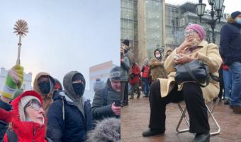 Бабули ворвались на митинги в России и стали героинями для людей. Ещё бы, ведь они не знают, что такое страх