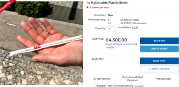 Люди покупают обычные трубочки из "Макдональдс" за крупные суммы. Это не шутка, а идея стартапа для россиян