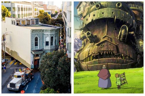 Дом из Сан-Франциско превратился в Ходячий замок, благодаря смекалке инженеров. Миядзаки, спасибо за концепт
