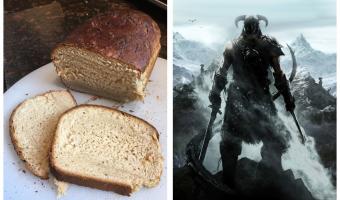 Налетайте, Довакины, хлеб из Skyrim уже в реальности. Блогерша испекла такой, и от его вида тянет в Вайтран
